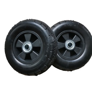 ล้อยางตัน 2.50-4 แกนกลวง ล้ออุตสาหกรรม ทำงานเงียบ ล้อกันลื่น - Product Image 4