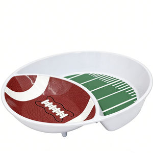 Tazón de <span class=keywords><strong>Melamina</strong></span> con Diseño de Fútbol Americano para Servir Aperitivos y Salsas, Ideal para Fiestas Deportivas, con Diseño de Campo y Balón - Product Image 2