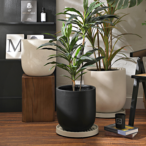 <span class=keywords><strong>Maceta</strong></span> <span class=keywords><strong>de</strong></span> Fibra <span class=keywords><strong>de</strong></span> Arcilla para Exteriores, <span class=keywords><strong>Maceta</strong></span> Decorativa para el Hogar, <span class=keywords><strong>Maceta</strong></span> para Jardinería Interior para Centros Comerciales, Hecha a Mano <span class=keywords><strong>de</strong></span> Forma Única, Moderna y Minimalista - Product Image 3