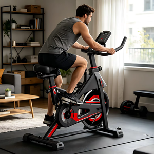 Vélo <span class=keywords><strong>de</strong></span> spinning d'intérieur 501 pour la maison, équipement sportif <span class=keywords><strong>en</strong></span> acier Master Sports pour l'exercice physique et la remise <span class=keywords><strong>en</strong></span> forme <span class=keywords><strong>en</strong></span> <span class=keywords><strong>salle</strong></span> <span class=keywords><strong>de</strong></span> <span class=keywords><strong>sport</strong></span> - Product Image 1