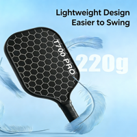 Pala de Pickleball Profesional de Compuesto de Grafito - Global Sports con Mango Alargado Impreso con UV, 244g, 40 Agujeros, Fibra de Carbono al por Mayor con C