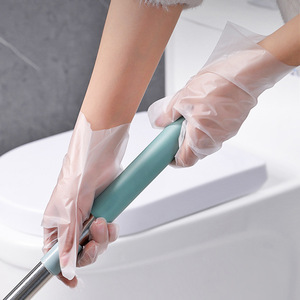 Disposable TPE Gloves L Size 0.05-0.1mm Thickness Solid Color For Household Cleaning Dishwashing Hairdressing Beauty Use - Product Image 1