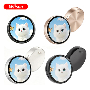 Badge électronique BJ05, lecteur intelligent, écran IPS rond, mini-badge portable, prend en charge l'affichage personnalisé de photos GIF, OEM - Product Image 1