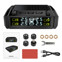 Universal Digital 99PSI Bluetooth TPMS Capteurs de pression des pneus Affichage solaire Système de surveillance des pneus H300B