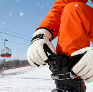 Gants de ski et de snowboard unisexes, chauffants, à doigts séparés, imperméables, coupe-vent, respirants, à écran tactile, régulation thermique, OEM/ODM - Product Image 3