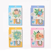 Ensemble de cartes de quilling en papier 3D, fait main, bricolage, outils de quilling pour débutants, kit de 6 pièces