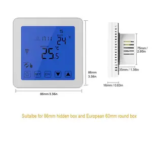 HY08-1 WLAN-Temperaturregler Thermostat für Fußboden-Wasser-Heizungssystem für Zuhause intelligenter wöchentlich programmierbarer Thermostat