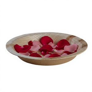 Assiette de service en feuille de palmier d'arec biodégradable de qualité supérieure, durable, écologique, 8 pouces, compatible micro-ondes, style campagnard - Product Image 4