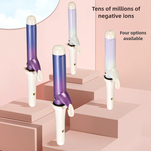 Fer à friser pratique à double usage à clé Affichage automatique de la température par LED <span class=keywords><strong>Boucleur</strong></span> de cheveux certifié PTC ROHS - Product Image 5