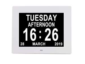 Hiện đại kỹ thuật số lật xuống báo động lịch đồng hồ với màu sắc thay đổi hiển thị pin Powered cho người cao niên phòng khách sử dụng - Product Image 6