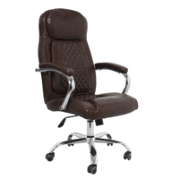 Chaises de luxe ergonomiques en cuir à dossier haut pivotant pour bureau à domicile élévatrice inclinable chaises confortables de luxe