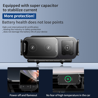 Nouveau support de chargeur sans fil magnétique pour voiture à rotation de 90 degrés, 15 W, pour téléphones portables, chargeur sans fil pour voiture