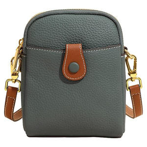 กระเป๋าโทรศัพท์มือถือหนัง PU หรูหราแฟชั่นระดับชาติ แบบสะพายข้างขนาดเล็ก มีซิป สำหรับผู้หญิง - Product Image 2