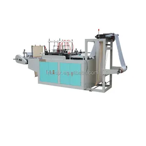 Máquina automática de fabricación de delantales de rollo de plástico PE de WQ-700