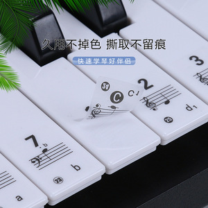 Piano Keyboard Sticker Transparent <b>PVC</b> 88 Keys Universal Music Note <b>Sheet</b> For Learning Practice - Product Image 4