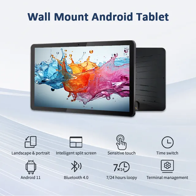 10.1 13.3 15 21 inch RK3566 RK3568 WiFi 2.4G 5G Hdmi NFC RJ45 POE RFID Linux OEM LCD LED IPS Wall Mount Android 12 11 10 Tablet