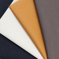En Stock coton biologique, couleur Pure Textile épais 32x16 57 "/58" 230-240gsm tissu 100% coton sergé uni teint pour pantalons/