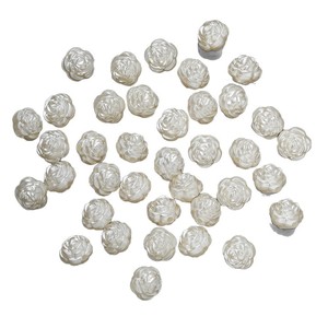 Abs <b>Rose</b> Beads 6mm High Gloss Three Dimensional <b>Petals</b> Diy Jewelry Accessories Loose Beads Wholesale - Product Image 5