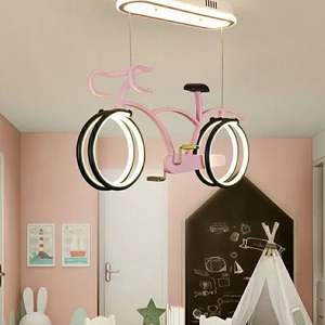 Hot Sale Children's Modern LED Bicycle Chandelier Personalized Style Boy Girl Bedroom <b>Cheap</b> Kids Pendants <b>Light</b> - Product Image 5