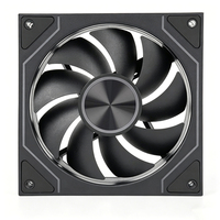 Kipas Chassis Hitam 120mm Baru Kontrol Suhu PWM Antarmuka 4PIN untuk Pendingin CPU Komputer Casing Gaming