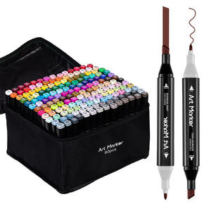 Canetinhas Coloridas 80 <span class=keywords><strong>Pois</strong></span> Set de marqueurs de croquis Marcadores De Arte Marqueur à base d'alcool Canetas Marcadoras Marcadores Doble Punta - Product Image 1