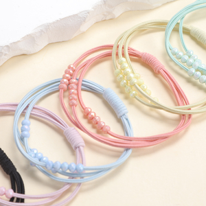 Elastico alto 3-in-1 accessori <span class=keywords><strong>per</strong></span> <span class=keywords><strong>capelli</strong></span> colore caramella semplici elastici <span class=keywords><strong>per</strong></span> le donne <span class=keywords><strong>per</strong></span> lo stile di festa - Product Image 5