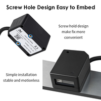 Lecteur de codes-barres 2D fixe Effon MS4200 avec interface USB, 200 lectures/seconde, détection automatique pour les systèmes de kiosque en libre-service