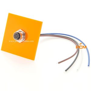 Câble <span class=keywords><strong>de</strong></span> connecteur M12 4 broches PROFINET IP67 panneau étanche filetage <span class=keywords><strong>de</strong></span> ligne <span class=keywords><strong>de</strong></span> prise avant/arrière M12 code D 4 broches femelle avec <span class=keywords><strong>fil</strong></span> <span class=keywords><strong>de</strong></span> 20CM - Product Image 5