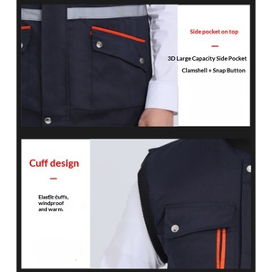 <span class=keywords><strong>Abbigliamento</strong></span> <span class=keywords><strong>da</strong></span> <span class=keywords><strong>Lavoro</strong></span> in <span class=keywords><strong>Cotone</strong></span> Caldo Oversize per Inverno/Autunno, Protezione per Lavoratori nei Cantieri - Product Image 6