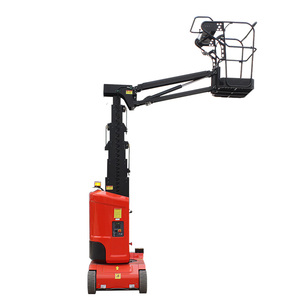 Plataforma Elevadora Telescópica Eléctrica <span class=keywords><strong>de</strong></span> Acero <span class=keywords><strong>de</strong></span> Gran Venta, Motor <span class=keywords><strong>de</strong></span> 200 kg <span class=keywords><strong>de</strong></span> Capacidad, Caja <span class=keywords><strong>de</strong></span> Cambios, Altura Máxima <span class=keywords><strong>de</strong></span> Elevación 11.2m, Rotación <span class=keywords><strong>de</strong></span> 345° - Product Image 3