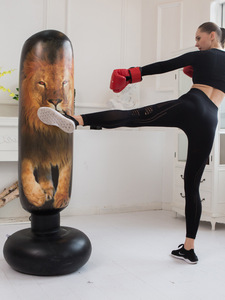 Sac de frappe gonflable autoportant de nouveaux modèles pour la <span class=keywords><strong>boxe</strong></span> remplie d'air en PVC de sport pour la pratique - Product Image 4