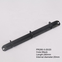 Placage Métal Noir Mat 2 4 3 Trous Mécanisme De Reliure À Anneaux Pour Classeur A4 A5 A7,Q R O Style En Forme De Reliure À Anneaux Clip Noir