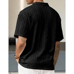 Camisa Polo para Hombre FOXA, Tejido Texturizado, Manga Corta, Transpirable, Informal, para Golf, Verano - Product Image 2