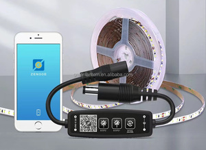 DC5-24V <span class=keywords><strong>Mini</strong></span> <span class=keywords><strong>3</strong></span> touches LED gradateur contrôleur musique synchronisation <span class=keywords><strong>Smart</strong></span> APP contrôle 5050 2835 blanc LED bande néon Module lumière contrôleur - Product Image 3