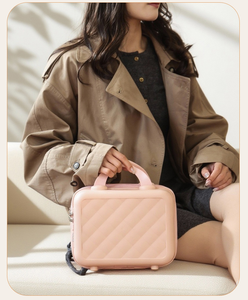 Boîte de rangement cosmétique de voyage mini, étanche, ultra-légère, compacte, portable, avec fermeture éclair, pour serviettes et maquillage - Product Image 1