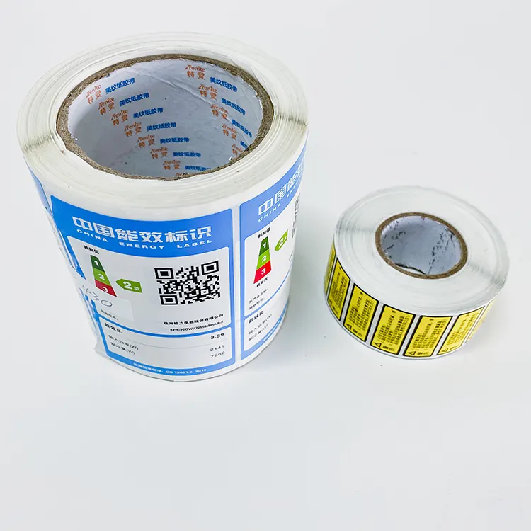 사용자 정의 명확한 태그 컬러 로고 인쇄 개인 접착제 맞춤형 보증 보안 인쇄 QR 코드 스티커