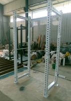 Rak Squat Multifungsi Berbahan Metal untuk Home Gym, Dilengkapi Lat Pull-down, Pull-up Bar, dan Dip Bar, Beban Maksimal 350KG