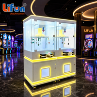 LIFUN Distributeur de porte-clés à monnayeur, 40 pinces, en métal robuste, machine de jeu d'arcade