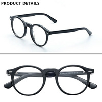 Montures de lunettes optiques en acétate, rondes, pleine monture, rétro, unisexe, pour hommes et femmes, OEM ODM, vente en gros