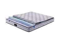 Matelas à ressorts en mousse à mémoire de forme durable, silencieux, respirant, haute confort, compressé sous vide pour appartement et chambre à coucher