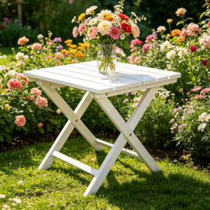 Table d'appoint portable, robuste, en bois de <span class=keywords><strong>sapin</strong></span>, design pliable pour petits espaces, balcon et terrasse - Product Image 2