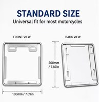 Support de plaque d'immatriculation de moto en aluminium antirouille standard japonais, vente en gros