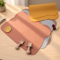 Bavoir, assiette et bol à ventouse en silicone de qualité alimentaire, imperméables et réutilisables, pour bébés et tout-petits, motif Ours moderne, pour Noël, sûrs pour bébé