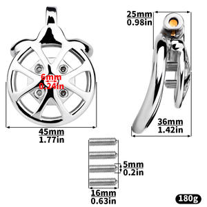 Roestvrijstalen Kuiskooi Met Wielontwerp Ontrouw Voorkomen Seksspeeltjes Voor Sm-Koppels Voor Bondage-Uitrusting Praktijken - Product Image 5