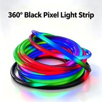 Bande lumineuse LED flexible D25 Black pixel 360 °   Bande LED intelligente émettrice de lumière ambiante pour scène, idéale pour les raves et les festivals de musique