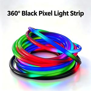 D25 Schwarzer Pixel Flexibler LED-Streifen 360 °   Intelligenter LED-Lichtstreifen für Bühnen-Ambientebeleuchtung, Geeignet für Raves und Musikfestivals - Product Image 1
