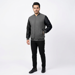 Customizable Reversible Varsity <b>Jacket</b> <b>Men</b> Women Breathable College University Letterman <b>Baseball</b> <b>Jacket</b> FINER THREADS 100% - Product Image 1