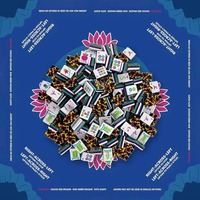 Jeu de Mahjong américain gravé à 4 couches 1-1_4_4, 160 tuiles Léopard Luxe avec tapis de jeu Lotus Néon Cobalt