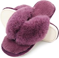 Chaussons d'intérieur en peluche pour femmes, respirants, en EVA, à bout ouvert, en fausse fourrure, pour spa, vente en gros