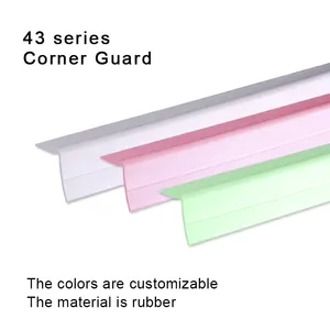 43mm Wing Width Plastic Edge Trim Protector Rubber Wall Corner Guard For Enhanced Safety Durability
